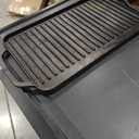 Lodge Chef Collection 19.5 x 10 Inch Cast Iron Reversible Grill/Griddle, Made in USA