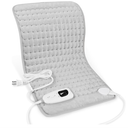 Deepsoon Heating Pad, Electric Heating Pads for Back, Neck, Abdomen, Moist Heating Pad for Shoulder, Knee, Arms, Legs, Dry/Moist Heat & Auto Shut Off, Christmas Gifts for Men and Women, Light Gray,24x12 Inch