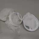 4 Pack 4 Inch Aquarium Filter Bags, Nylon Mesh Filter Socks, 100 Micron Felt Filtration, 4 Inch Ring by 10 Inch Long