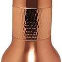 Scout Nature Pure Copper Bedroom Water Bottle Hammered Design | Pitchers | Water Jug | Ayurveda Health Benefits | Bedside Carafes with Tumbler/Glass with Lid 1350 ML