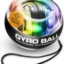 Vital Wrist Ball Exerciser Gyro Ball Hand Gyroscopic Wrist Strengthener & Forearm Trainer with Zinc Rotor Grip Strength Training, Wrist Exerciser & Arm Exercise Equipment Portable Fitness Accessory (Multi Color With LED Lights)