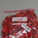 Christmas Poinsettia Artificial Flowers Decorations 5.5" Christmas Tree Wreaths Garland Decoration 12 Pcs Glitter Flowers Picks Decor for Xmas New Year Wedding Party Ornaments (Red)