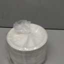 Vplus 125 Pack 6 inch Paper Plates 100% Compostable, Heavy-Duty Disposable Paper Plates Bagasse Natural Biodegradable Eco-Friendly SugarcaneWhite