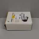 4 Pack Under Desk Hanging Shelf Drawer Organizer, Attachable Plastic Hidden Storage Tray, Easy Adhesive Mount Holder for Standing Tables, Office, Counters, Cabinets, Workstations - White