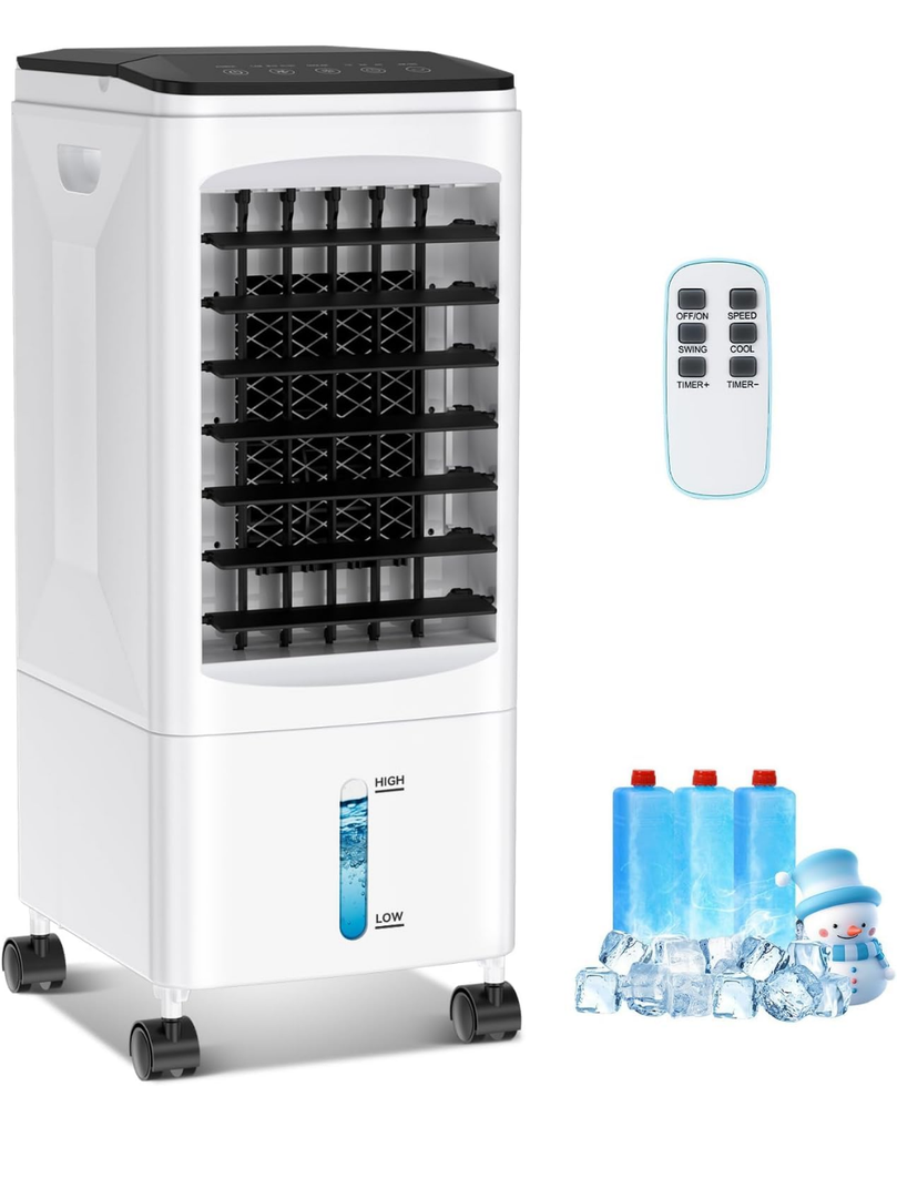 Portable Air Conditioners No Window Needed, 3 IN 1 Air Conditioner Portable with Remote, 1-7H Timer 3 Wind Speed, AC Unit for Room Bedroom Office(White)