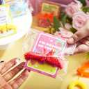 JOYIN 30 Pcs Valentine's Day Gift Cards with Multi-color Stretchy String Toys Set, Unicorn Noodle Toys, Stress Relief Fidget Toys for Kids Valentine Party Favors, Classroom Gift Exchange, Game Prize