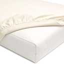 100% Washed Cotton Fitted Sheet 1Piece, Deep Pocket Bottom Sheet Fits Mattress up to 17", Linen Like Comfy and Breathable for All Seasons.      , Queen Size, Off White