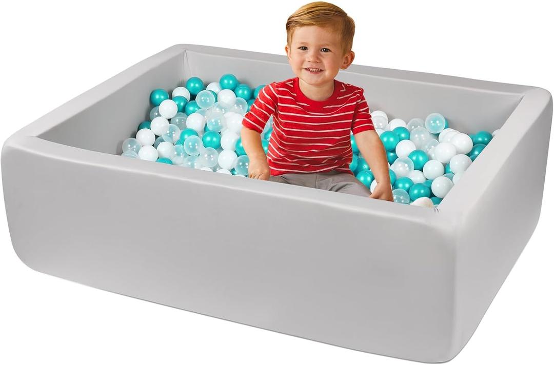 Ball Pits 47.2" x 35.4" x 13.7" Thickness 2.7" Foam Ball Pits for Kids Toddlers Soft Play Equipment for Toddlers (Light Gray) Ball Pits 47.2" x 35.4" x 13.7" Thickness 2.7" Foam Ball Pits for Kids Toddlers Soft Play Equipment for Toddlers (Light Gray)