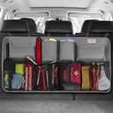 SURDOCA Hanging Trunk Organizer for SUV, [UPGRADED 7 Times] Car Organizers and Storage, Car Accessories Interior, Space Saving Expert-Grey
