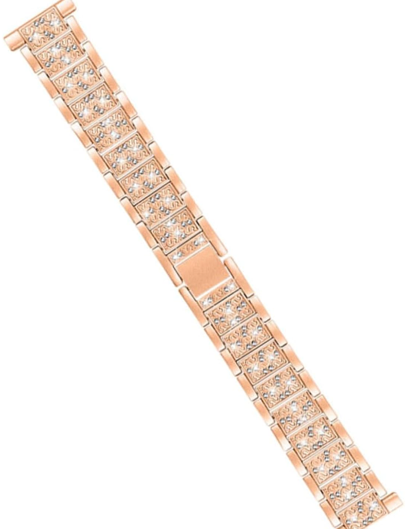 MUELODSIC 1Pc Metallic Rhinestone Band for Rose Durable and Comfortable Replacement Wristband Elegant Design for Fashion Lovers