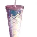 Studded Tumbler with Lid and Straw - 24 Oz Large Insulated Cup, Perfect for Iced Coffee, Cold Drinks or Water