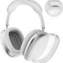 Ainiv Protective Case Compatible with Airpods Max, 2 Pack Soft TPU Anti-Scratch Skin Cover for Airpods Max, Shockproof Accessories for AirPods Max Headphones (Crystal Clear)