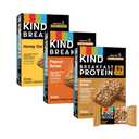 KIND Breakfast Bars Variety Pack, Gluten Free, Low Sodium, Healthy Snacks, Honey Oat, Almond Butter, Peanut Butter, 3-8g Protein, 18 Count (18 Packs of 2 Bars)