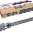 LONTAN 5 Pairs 18 Inch Soft Close Drawer Slides Side Mount Heavy Duty Cabinet Drawer Glides Ball Bearing Full Extension Kitchen Cabinet Rails 100 LB Capacity