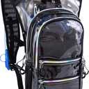 Hydration Backpack Pack with Cool Lights, 2L Water Bladder, Lightweight Bag for Running, Hiking, Bike, Climbing, Music Festival Essential, and Rave