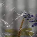 Horaldaily Spring Tablecloth 90 x 90 Inch Round Purple Wisteria Dragonfly