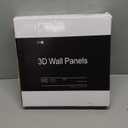 Art3d Decorative 3D Wall Panels in Diamond Design, 11.8"x11.8" Matt White (33 Pack)