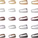 PH PandaHall 400pcs 2 Sizes Brass Snap Bail Hook 5 Colors Pinch Clip Pendant Charms Clasps Chain Connector Necklace Clasp for Necklaces Jewelry Making