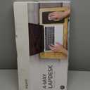 Lap Desk with Soft Cushion and Wrist Rest  Portable Laptop Desk for Bed, Couch & Home Office, Removable Mouse Pad & Anti-Slip Strip for 17 inch Laptop (Large, Wood Pattern)