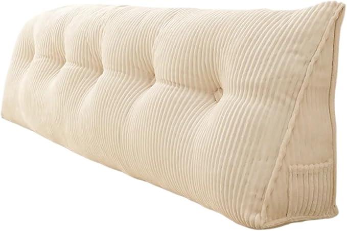 Triangular Headboard Cushion Large Triangular Headboard Wedge Bed Daybed Backrest Support Cushion Headboard Wedge Pillows for Day Bed(Color 4,180x50x20cm)