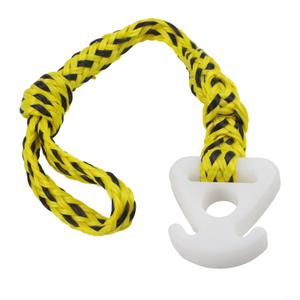 Robust 6000lb Tension Boat Tow Rope Featuring Quick Connector for Safe and Reliable Water Operations (yellow black)