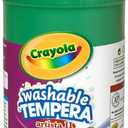 Crayola Washable Tempera Paint For Kids, Green Paint, Classroom Supplies, Non Toxic, 32 Oz Squeeze Bottle