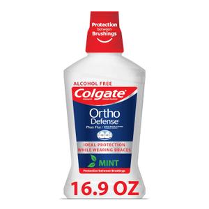 Colgate Ortho Defense Phos Flur Anti Cavity Fluoride Rinse, Mint, 16.9 Ounce