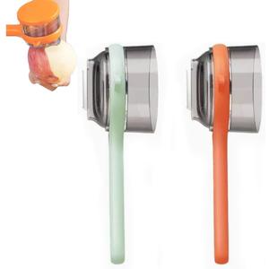 2PCS Peeling Knife with Container,Double-Sided Stainless Steel Multifunctional Kitchenware Set,Vegetable Peeler with Catcher for Cooking Camping Kitchen Fast Peeling Tool