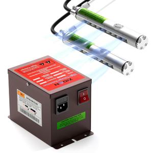 Ionizing Air Bar Static Eliminator, 7KV High Voltage Generator Static Electricity Remover, 2X 7.8 Ionizing Bar, 110V Rapid Anti Static Removal Rod, Air Compressor Required