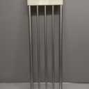 BAOYOUNI Tension Shelf Adjustable Closet Rod Space Saving Wardrobe Clothes Dividers Ivory, 33.07-46.26 Inches