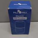 Electric Pill Crusher Grinder - Fine Powder Electronic Pulverizer for Small & Large Medication & Vitamin Tablets - Comes with Pill Organizer, Brush, Spoon, Cloth & Stainless Steel Blades by Pill Mill