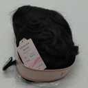 Short Curly Wavy Wig Glueless Loose Wave Wigs Big Curly Lady Side Part Shoulder Length Wigs Synthetic Bob Wavy Wig for Black Women (Black 16 Inch)