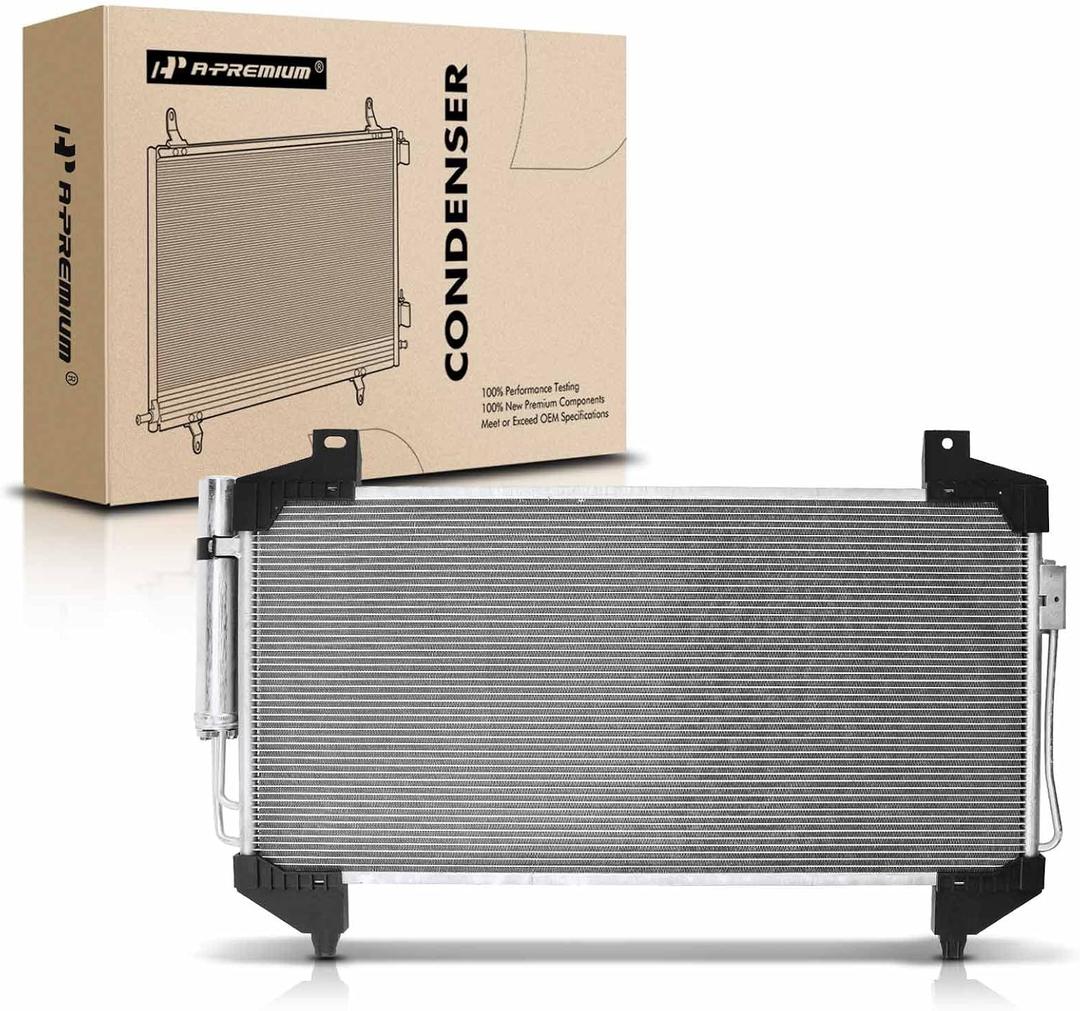 A-Premium Air Conditioning A/C Condenser Compatible with Mitsubishi Outlander 2017-2020, Outlander PHEV 2018-2020, 2.0L 2.4L 3.0L
