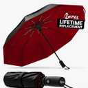 REPEL Windproof Travel Umbrella - Compact & Withstands Winds up to 85MPH , Strongest Premium Auto Folding Umbrella for Rain and Sun - Durable, Light & Portable for Women & Men , Fits Backpack & Cars
