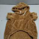 Fuzzy Dog Sweaters for Large Dogs Pet Hoodie Clothes Warm Soft Pet Coats Hooded Sweatshirt Dog Hoodie for Large Dogs(Coffee-L)