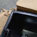 Mueller Janska M-Resin Heavy Duty Tall Planter, Indoor/Outdoor Grande Plant, Tree, Flower Pot, 2-Piece Set, 24, Modern Design, Built-in Drainage, Dark Gray (24 x 11.5")