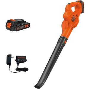 BLACK+DECKER 20V MAX Cordless Leaf Blower, Lawn Sweeper, 130 mph Air Speed, Lightweight Design, Battery and Charger Included (LSW221)