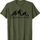 Ogden Utah Mountain Souvenir Gift | Cool Ogden Utah T-Shirt XL Green