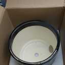 Ceramic Pots for Plants - 12 Inch Large Planter with Drainage Hole and Saucer, Ceramic Flower Pots for Indoor Outdoor, Boho Round Planter, Patio Decor, Gifts for Plant Lover, Black