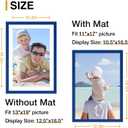 DecorUhome 13x19 Picture Frame, Display Pictures 11x17 with Mat or 13x19 without Mat, Wall Mounting Photo Frame, Royal Blue, 1 Pack