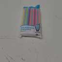 Jacent Jumbo Smoothie Straws: 36 Count per Pack, Disposable Big Plastic Drinking Straws for Milkshakes, Drinks, Smoothies