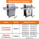 BBQ Future 17" Grill Grates Replacement Parts for Charbroil Commercial TRU-Infrared Gas Grills 463355220 463242516 463243016, Cast Iron Cooking Grid for Charbroil 463243016 463246018 G474-0017-W1
