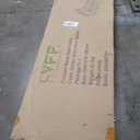 Elevon Queen Size Metal Bed Frame with Fabric Upholstered Headboard, Non-Slip Without Noise, Easy Assembly, Grey