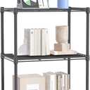 IZEUK 3 Tier Shelf, Heavy Duty Steel Wire Shelving Unit for Home, Kitchen, Laundry Room Organization, Office Storage Rack (17.7" W x 11.8" D x 26.3" H, 450LBS, Grey)