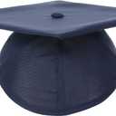 2 x Newrara Graduation Unisex Matte Adult Graduation Cap with Tassel (Blue)