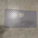 Sink Protectors for Kitchen, Center Drain Kitchen Sink Mat Grid Accessory 28.3''x 15.6'', Folding Silicone Mats Grates, Non-slip Heat Resistant