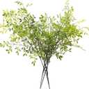 Melorca&Guilla Artificial Plants,4PCS 43.3" Green Nandina Faux Branches for Vase,Faux Greenry Stems Fake Plants for Shop Garden Office Home Dcor