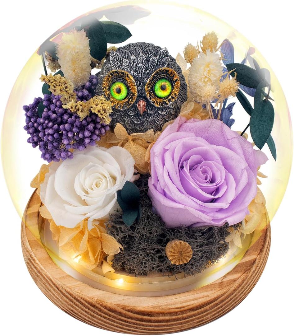 Flowers, Roses Gift - Preserved Flowers & Preserved Roses Gift for Women, Rose Arrangement that Lasts Forever Birthday Gift for Women,Mothers Day &Valentine, Flower for Delivery- Lavender
