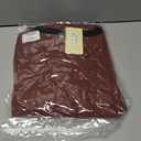 Bebonnie Women's Diamond Quilted Jacket Crew Neck Lightweight Long Sleeve Button Down Winter Coats with Pockets (Red, XL)