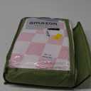 Pureant Pumpkin White Plaid Comforter Set Full Pink and White Checkered Bedding Comforter Soft Women Girls Brown Checkerboard Grid Quilts Full Size Boho Pumpkin Buffalo Plaid Comforter Geomertic